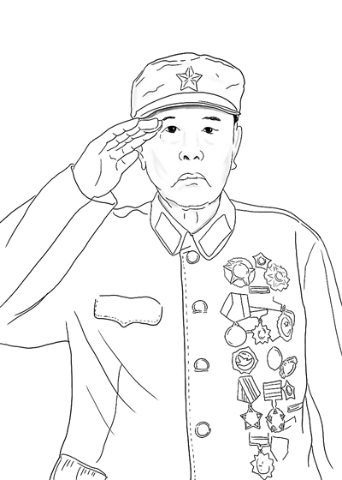 国民党军官简笔画图片