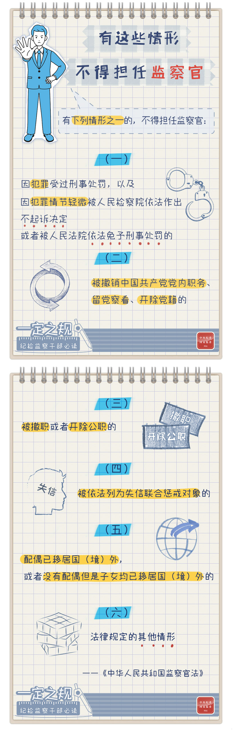 一定之规&bull;纪检监察干部必读丨有这些情形 不得担任监察官.jpg
