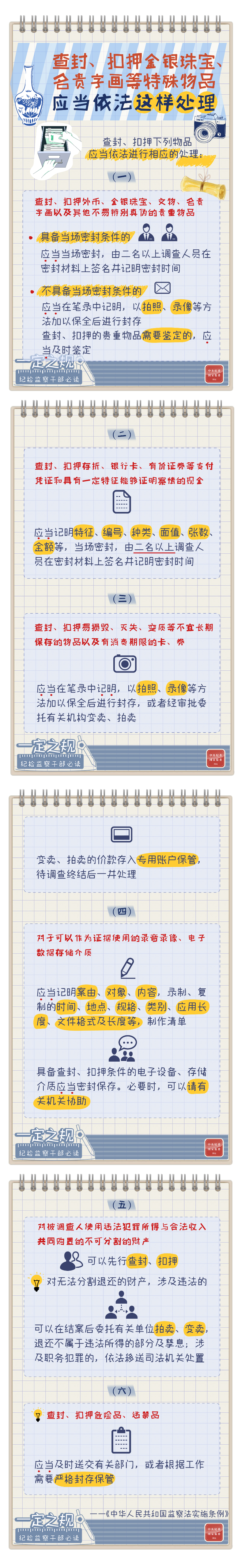 一定之规&bull;纪检监察干部必读丨查封、扣押金银珠宝、名贵字画等特殊物品，应当依法这样处理.jpg
