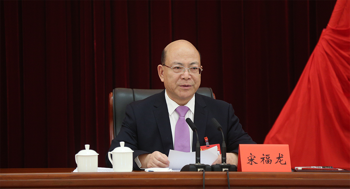 宋福龙在十三届省纪委三次全会上作工作报告
