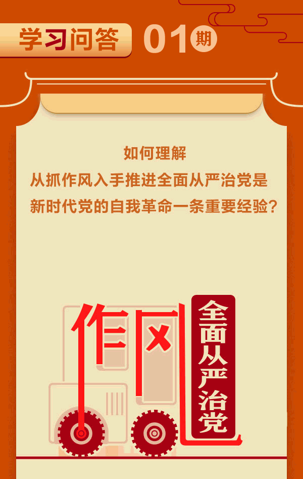 学习问答丨如何理解从抓作风入手推进全面从严治党是新时代党的自我革命一条重要经验？