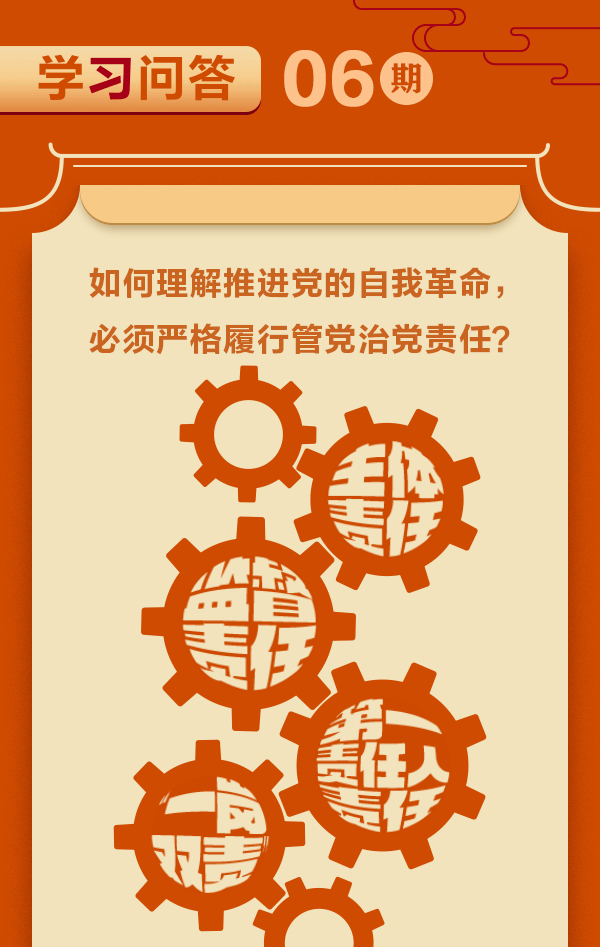 学习问答丨如何理解推进党的自我革命，必须严格履行管党治党责任？