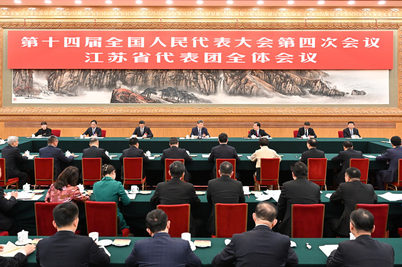 习近平参加江苏代表团审议