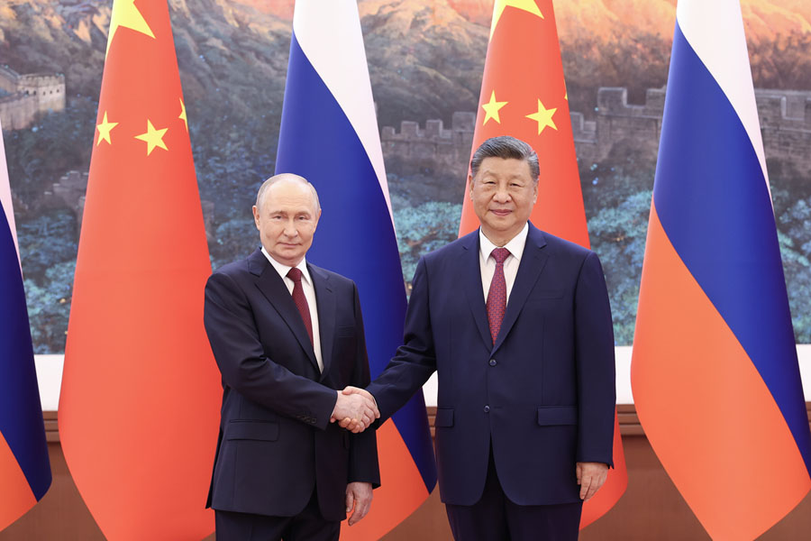习近平同俄罗斯总统普京会谈