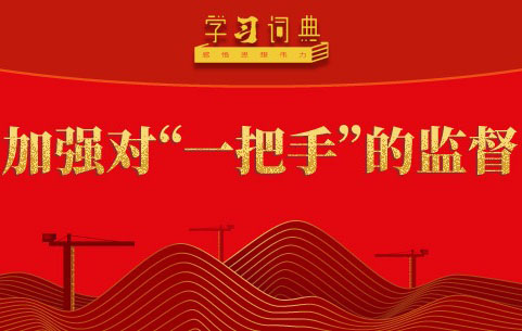 学习词典•树立和践行正确政绩观丨加强对“一把手”的监督